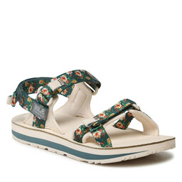 Jack Wolfskin Sandale Jack Wolfskin Outfresh Deluxe Sandal W 4039451 Teal Grey Allover