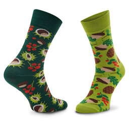 

Високі шкарпетки unisex Zooksy Mixtury Leśne Зелений