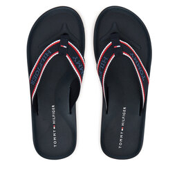 Tommy Hilfiger Čības uz pirksta Tommy Hilfiger Comfort Hilfiger Beach Sandal FM0FM05510 Tumši zils