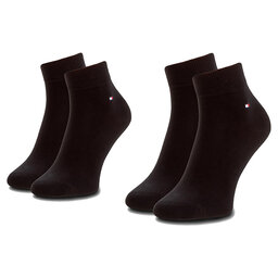 Tommy Hilfiger Sada 2 párů pánských nízkých ponožek Tommy Hilfiger 342025001 Black 200
