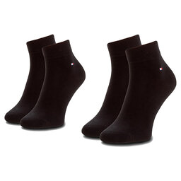 Tommy Hilfiger Set di 2 paia di calzini corti da uomo Tommy Hilfiger 342025001 Black 200