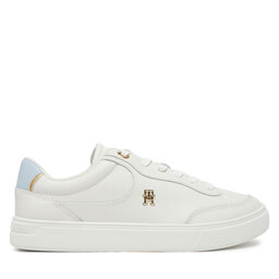 Tommy Hilfiger Laisvalaikio batai Tommy Hilfiger Essential Chic Court Sneaker FW0FW08322 Balta