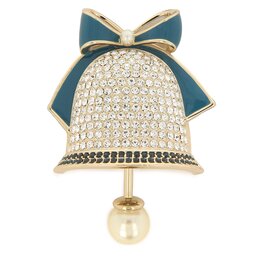 

Брошка Weekend Max Mara Giuda 2357561234 White Blue, Золотий