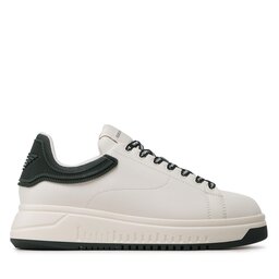 

Снікерcи Emporio Armani X4X264 XN001 S435 Off White/Green, Білий