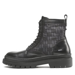

Черевики туристичні KARL LAGERFELD KL11256 Black Lthr & Textile Mono, Чорний