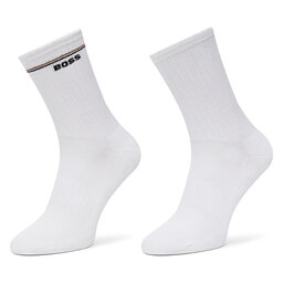 BOSS 2er-Set hohe Damensocken BOSS 50502113 Weiß