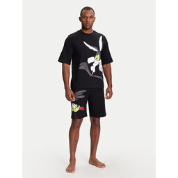 United Colors Of Benetton United Colors Of Benetton Πιτζάμα 30964P02V Μαύρο Regular Fit