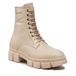 KARL LAGERFELD Боти KARL LAGERFELD KL43250 Cream Lthr