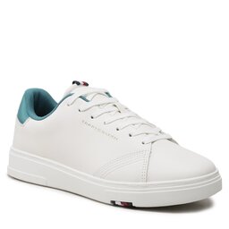 Tommy Hilfiger Tenisice Tommy Hilfiger Elevated Rbw Cupsole Leather FM0FM04487 Ecru YBL