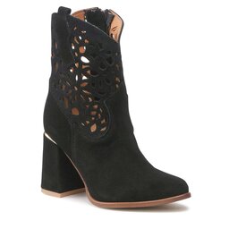 Roberto Bottines Roberto 3264 Czarny Welur