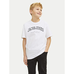 Jack&Jones Junior Jack&Jones Junior Póló Caleb 12258924 Fehér Relaxed Fit