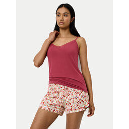 Triumph Triumph Pizsama felső Aura Spotlight 10221405 Piros Regular Fit