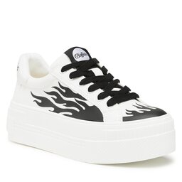 Buffalo Sneakersy Buffalo Paired Flame 1630981 White / Black