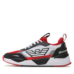 

Снікерcи EA7 Emporio Armani X8X070 XK165 S315 Black/White/Rac.Red, Білий