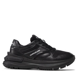 

Снікерcи Calvin Klein Jeans Runner Laceup Sneaker Snap Wn YW0YW00467 Triple Black 0GJ, Чорний