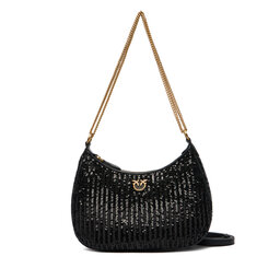 PINKO Handtasche PINKO Half Moon Mini AI 25-26 PLTT 105916 A2WC Schwarz