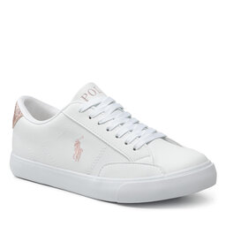 Polo Ralph Lauren Sneakersy Polo Ralph Lauren Theron Iv RF103545 White/Pink