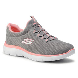 Skechers Boty Skechers Summits 12980/GYPK Gray/Pik