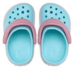 

Шльопанці Crocs Crocband Clog T 207005 Ice Blue/White, Голубий
