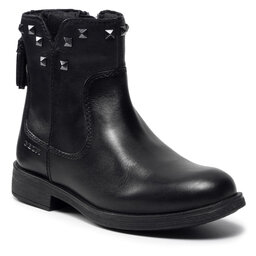 Geox Kozačky Geox J Agata E J1649E 00043 C9999 M Black