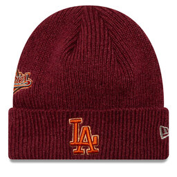 New Era Căciulă New Era LA Dodgers World Series Patch Cuff Knit Beanie 60580732 Roșu