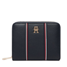 Tommy Hilfiger Geldbörse Tommy Hilfiger Th Icon Med Za W/Flap Corp AW0AW18653 Dunkelblau