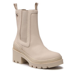 Tommy Hilfiger Stiefeletten Tommy Hilfiger Heeled Chelsey Boot Bio FW0FW06677 Classic Beige ACI