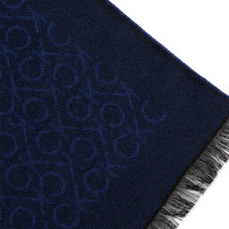 

Шарф Calvin Klein Monogram Woven Scarf 35X180 K50K509700 BA7, Cиній