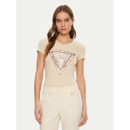 Guess Guess T-Shirt W5RI22 J1314 Εκρού Regular Fit