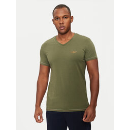 Aeronautica Militare Aeronautica Militare Футболка AM1UTI004 Зелений Slim Fit