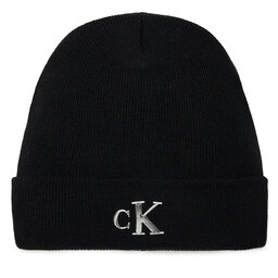 Calvin Klein Jeans Czapka Calvin Klein Jeans Minimal Monogram Beanie K60K611542 Czarny