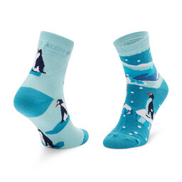 

Високі дитячі шкарпетки Todo Socks The Penguins Multicolor, Голубий