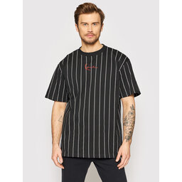 Karl Kani Karl Kani Marškinėliai Signature Pinstripe 6030153 Juoda Regular Fit