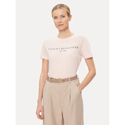 Tommy Hilfiger Tommy Hilfiger Póló Logo WW0WW40276 Rózsaszín Regular Fit