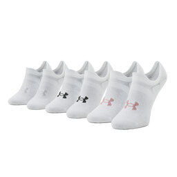 Under Armour Set di 3 paia di pedulini unisex Under Armour Ua Ultra Lo 1351784-102 Bianco