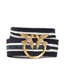 Pinko Moteriškas Diržas Pinko Love Navy Belt H4 PE 22 PLT01 1H211W Y86X Blu/Ecru-A GC1Q