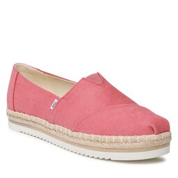 Toms Espadrilky Toms Alpargata Platform Rope 10019802 Faded Rose