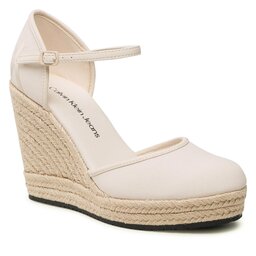 Calvin Klein Jeans Pantofi Calvin Klein Jeans Wedge Sandal Close Toe Ess YW0YW01194 Ancient White YBH