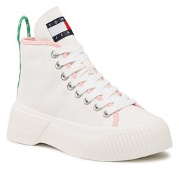 Tommy Jeans Sneakers Tommy Jeans Vulc Plat Canvas Mc EN0EN02091 Ecru YBL
