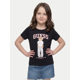 Guess Guess Футболка J6YI08 K3710 Чорний Regular Fit