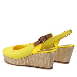 

Босоніжки Tommy Hilfiger Iconic Elba Sling Back Wedge FW0FW04788 Vivid Yellow ZGS, Жовтий