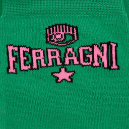 

Високі жіночі шкарпетки Chiara Ferragni 74SB0J04 Bright Green, Зелений