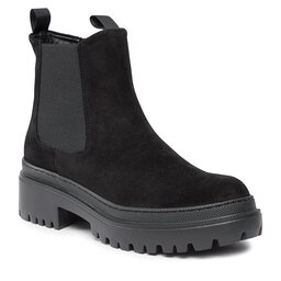 Pollini Kotníková obuv s elastickým prvkem Pollini SA21204G0HTI0000 Nero