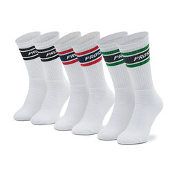 PROSTO. Set de 3 perechi de șosete lungi pentru bărbați PROSTO. 4011 Athe White