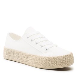 DeeZee Espadrile DeeZee WS19130-3 White