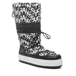 Tommy Jeans Μπότες Χιονιού Tommy Jeans Snowboot High Logo EN0EN02163 Black/Blue Triumph Print 0GJ