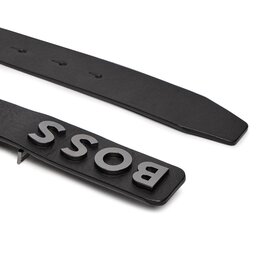

Чоловічий ремінь Boss 50516682 Black 002, Чорний