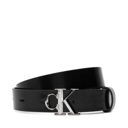 Calvin Klein Жіночий ремінь Calvin Klein Facet Ck Buckle Shiny Strap 25Mm LV04F7080G Чорний