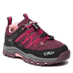CMP Trekkingschuhe CMP Kids Rigel Low Trekking Shoes Wp 3Q13244 Ptunga//Peach 05HM