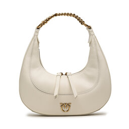 Pinko Handväska Pinko Brioche Hobo Mini AI 23-24 PLTT 101433 A0QO White Z14Q